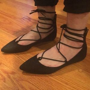 BC footwear black suede dress shoes